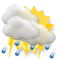 Weather development Sunday 04.05